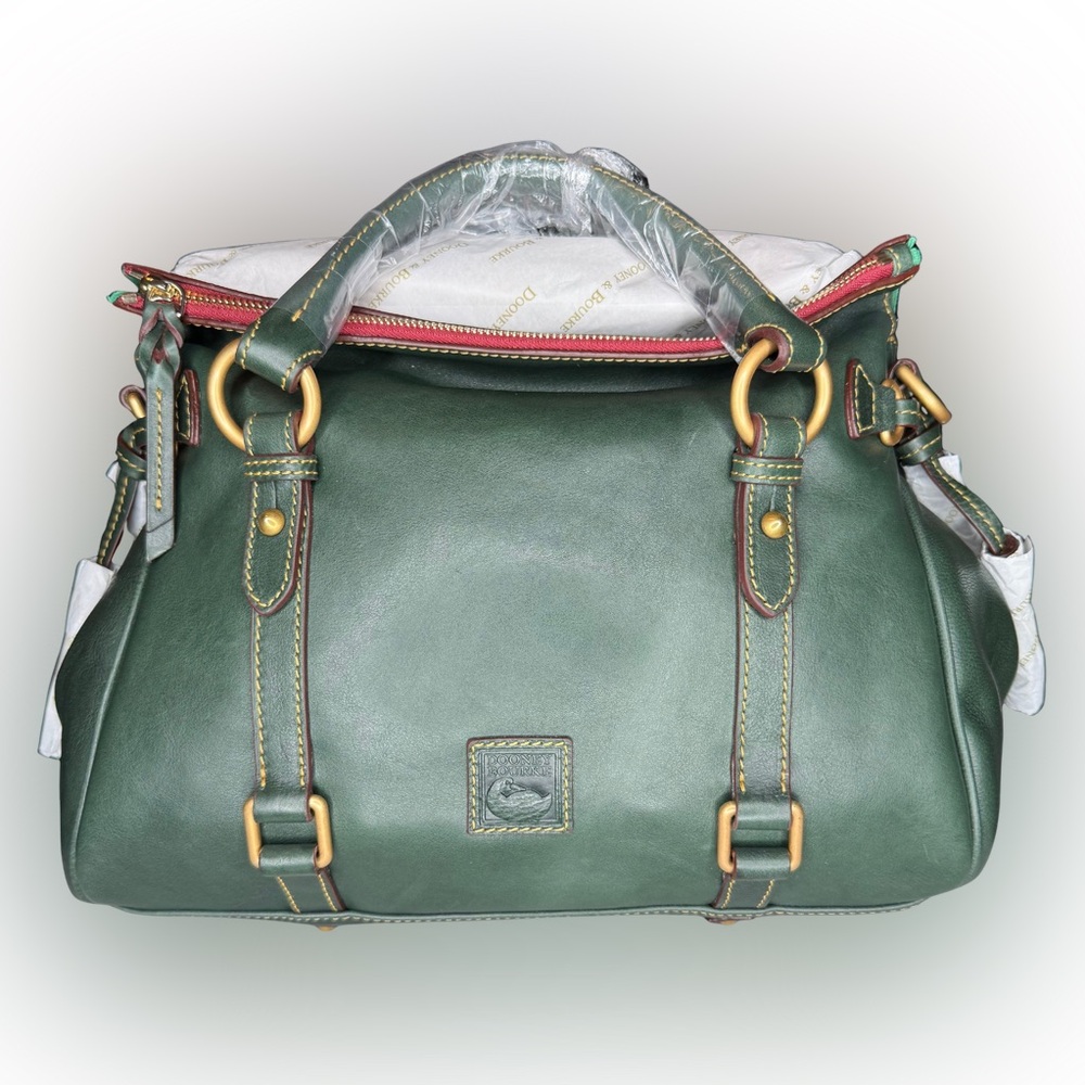 Dooney & Bourke Large Florentine Satchel in Ivy (Rare Color)